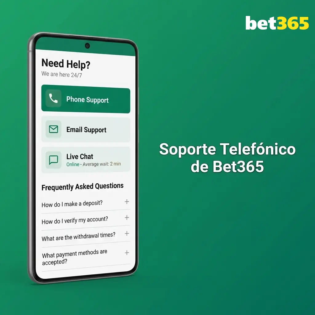 Soporte telefónico de Bet365 disponible en Chile para resolver problemas urgentes de cuenta y fondos