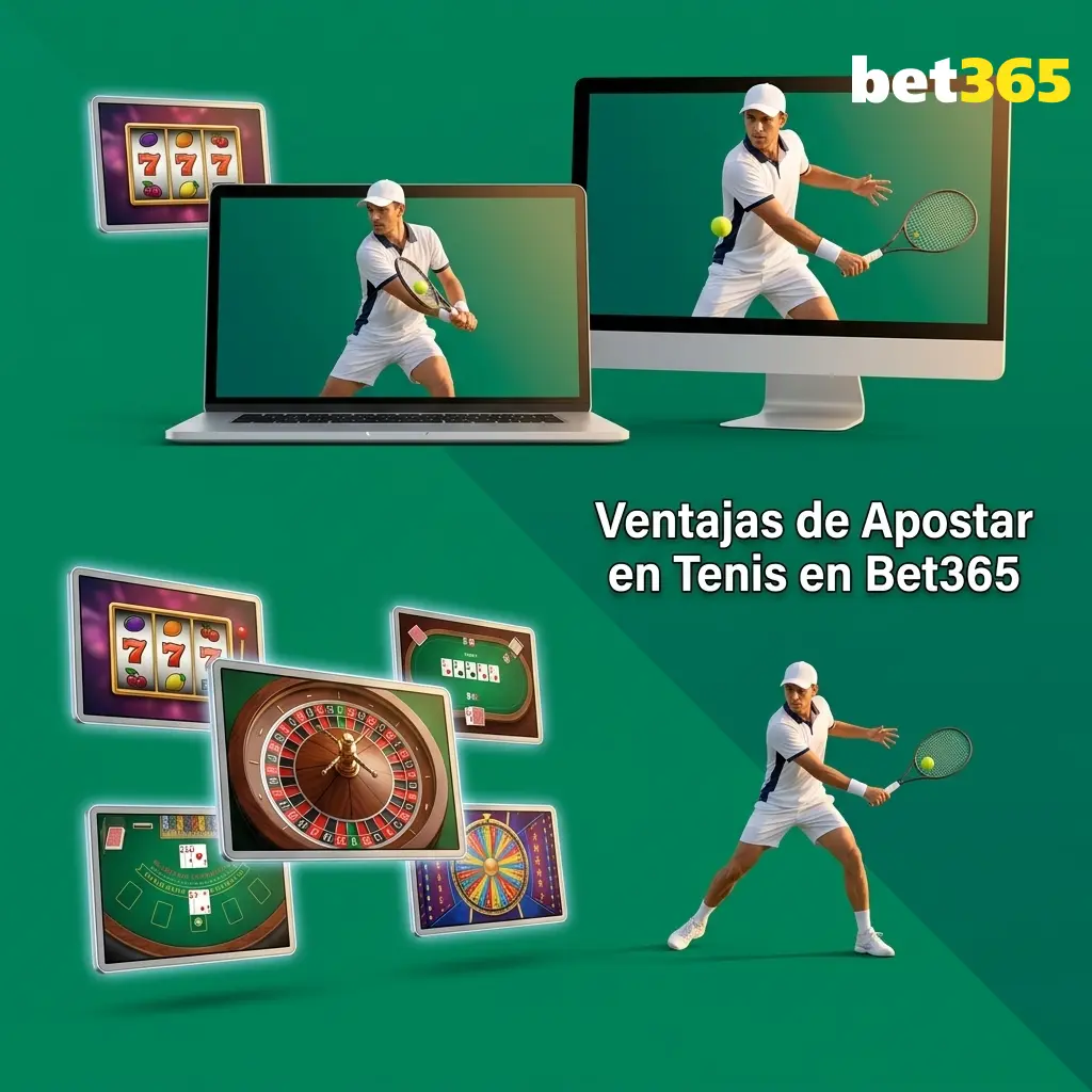 Ventajas de apostar en tenis en Bet365: mercados, cash out, streaming y estadísticas en tiempo real