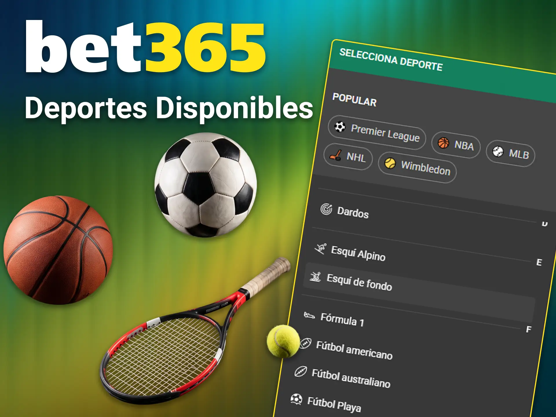 (Consulta las cuotas de la amplia variedad de deportes disponibles en la aplicación de Bet365.