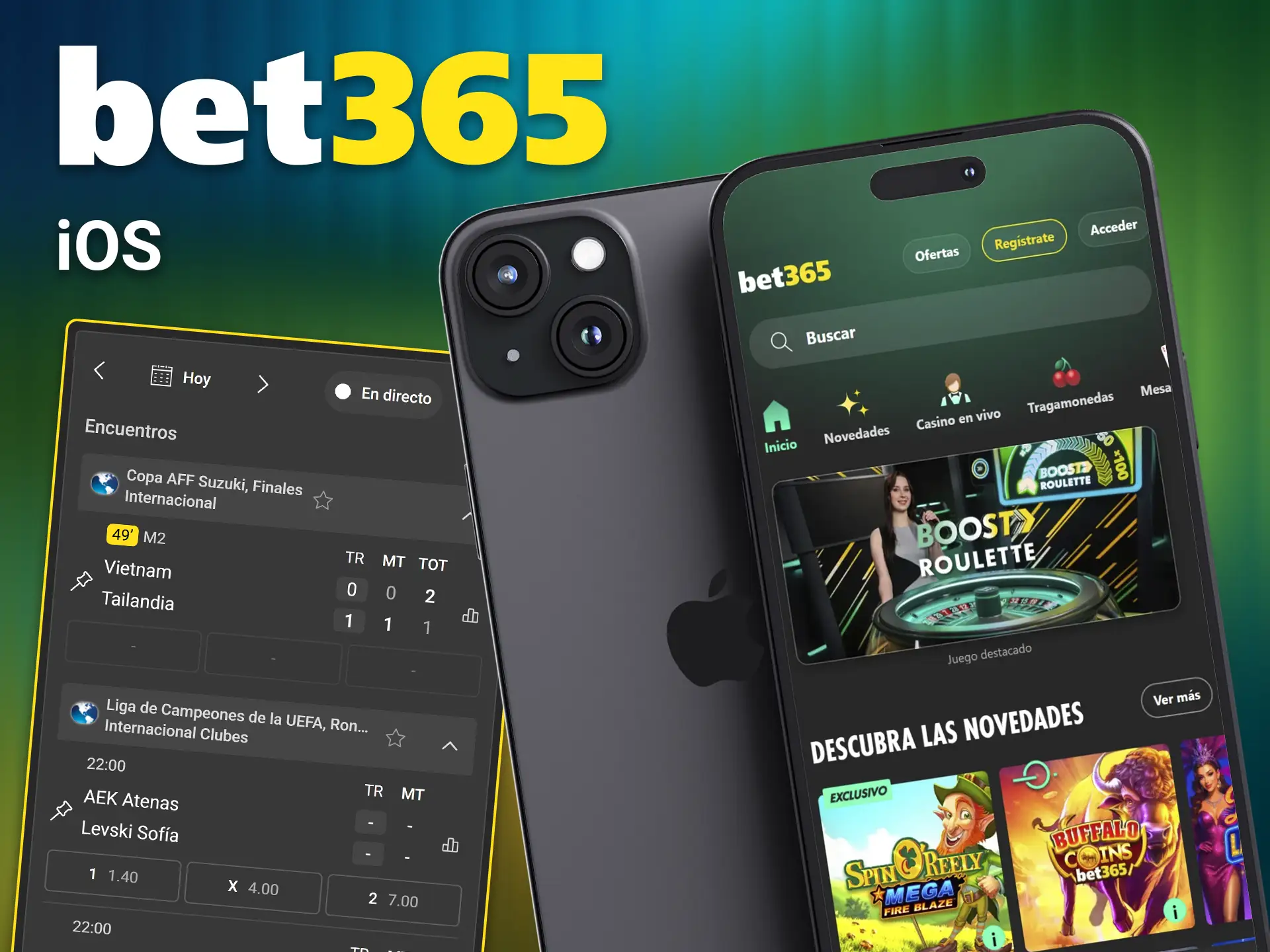 Experimente un rendimiento fluido utilizando la app de Bet365 para iOS.